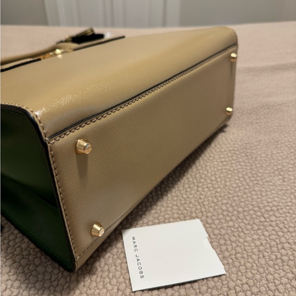 Marc Jacobs Beige Satchel with Gold Accents - Picture 10 of 13